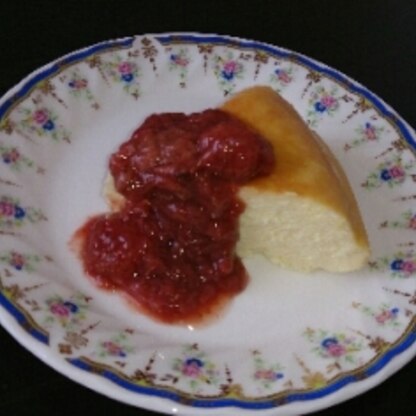 貰った苺jamをかけて頂きました！簡単ですごく美味しかったです～♪また作ります(＾＾)